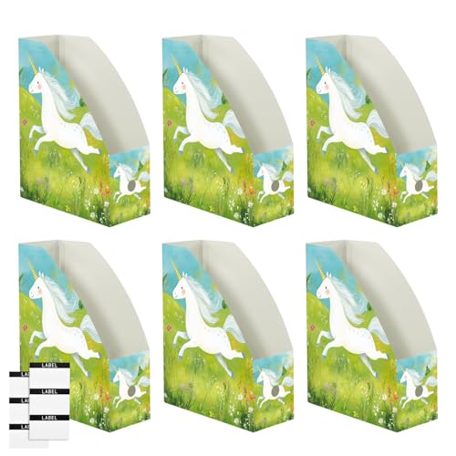 Boîtes de rangement pliables pour documents fin du désordre de bureau avec ces 6 boîtes licornes