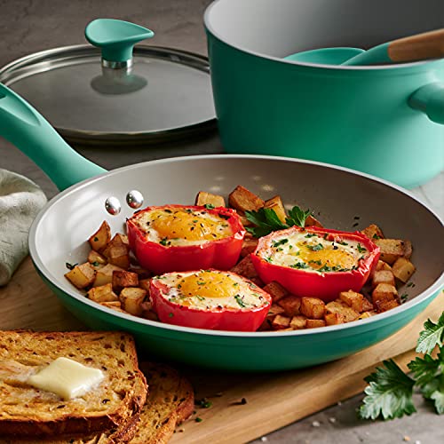 Image of Tramontina Solara 14-Pc Ceramic Non Stick Pots and Pans Set with Lids