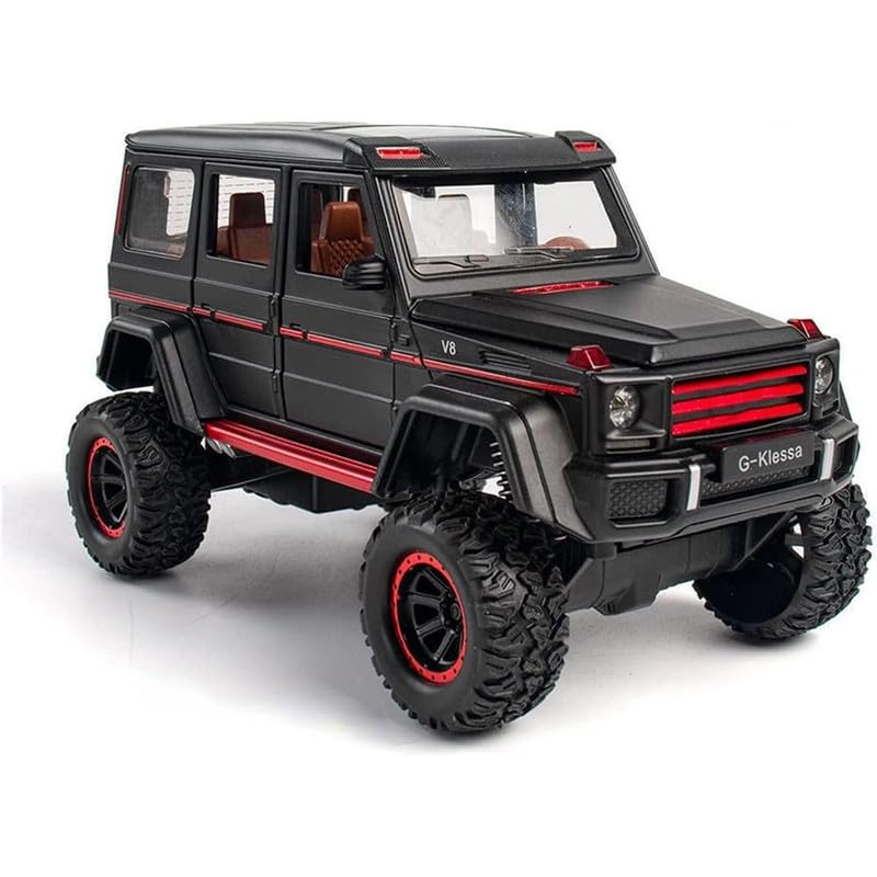 PINQUE Kids New Car 1:32 AMG 4X4 Diecast Alloy Metal Pull Back Car with Openable Doors Music Sound and Light Vehicle Toy Car for Boys (Black) (B0DCVX82C9) Amazon Price History, Amazon Price Tracker