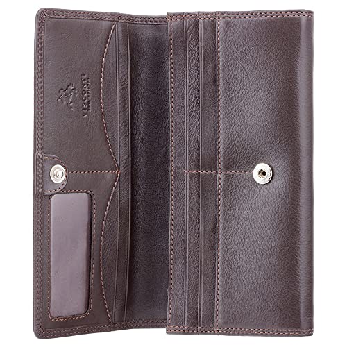 Visconti Heritage-35 Soft Leather Large Ladies Purse Wallet (Brown)2