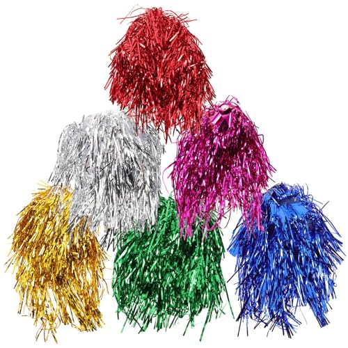 BESPORTBLE 6 Pcs Party Wigs Colorful Wig Cap Set High Temperature Fiber Hair Wig Fashion Costume Colorful Cosplay Wig Daily Party Hairpieces for Bachelorette Neon Party Favors Halloween