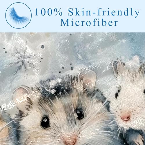 Couverture canapé anti-froid : jeté de lit doux imprimé hamster - 4