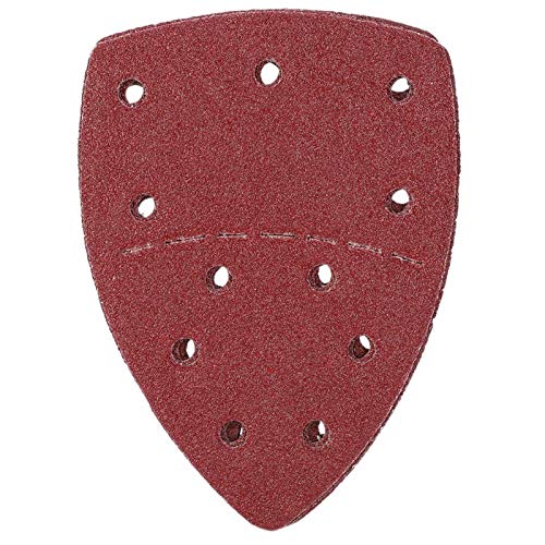 Mouse Sandpaper, 60Pcs Mouse Sandpaper Separate Palm Abrasive Paper Sanding Sheets 140x140x100mm 11 Holes(40 Grit)