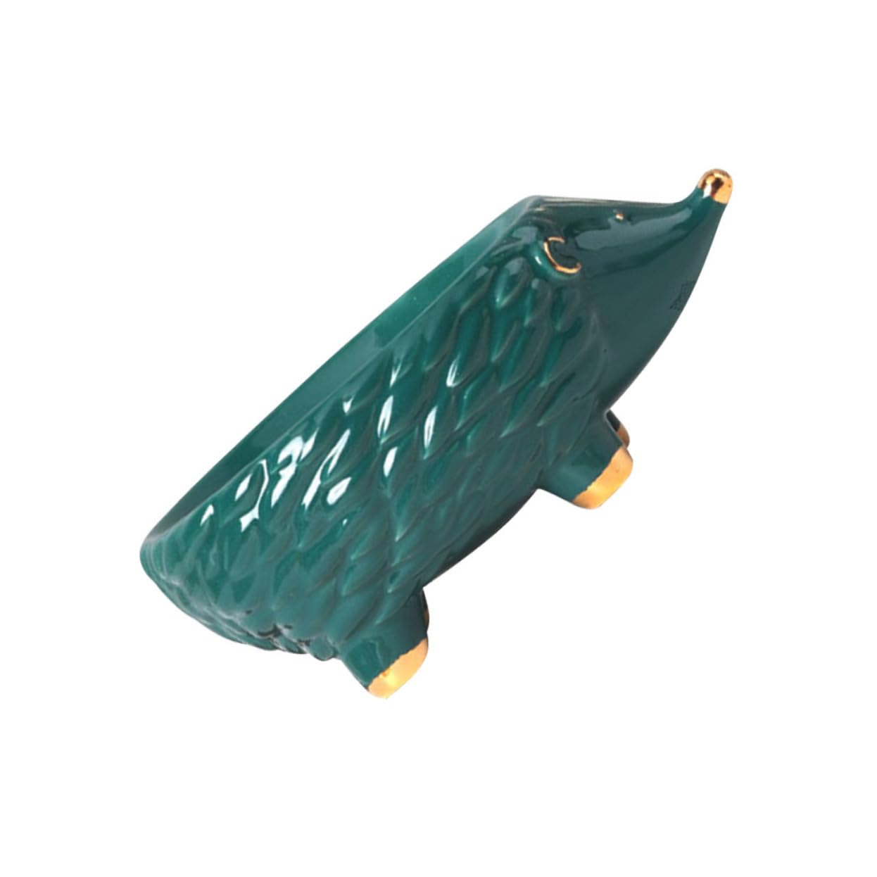 Anneome Nordic Style Ceramic Soap Holder Hedgehog Design Soap Storage Box for and Soap Container Cartoon Soap Rack for Bathroom Kitchen