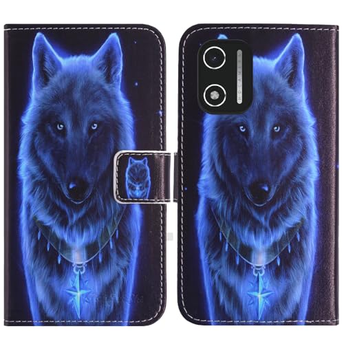 TienJueShi Varg Mobilskal Läder Målat Mönster Case Telefonskal Stödfunktion Skal Med Plånbok Stöttåligt Hölje Skyddsskal Fodral för Xgody Android Phone X32 2025 5.5 inch