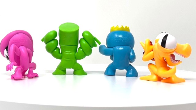 NEONdUCKS ソフビ クリアレインボー Amazon.com: Rainbow Friends - Neon Minifigure 4-Pack (Four 2.5