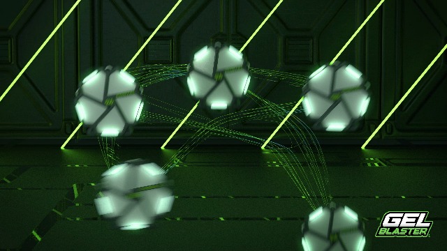Système Cibles Intelligentes Portal Gel Blaster - 10 Jeux Interactifs Via App IOS, LED Réactives, Multijoueurs Fun