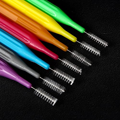 20 Stück Interdentalbürsten Zahnstocher Zahnseidekopf Dental Zahnbürste Unterschidliche Farben und Größen Zahnspangen Bürste Mundhygiene Zahnseide Zahn Reiniger Zahnreinigung Werkzeug … – Bild 8