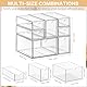 Schreibtisch-Organizer mit 7 Schubladen, ToyaJeco Acryl stapelbar Desktop Lagerung Schubladen Make-up-Organisator, Clear Craft Storage Box Schränke für Büro Eitelkeit Arbeitsplatte Bad Schlafzimmer