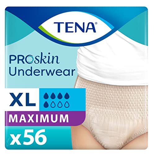 Image of TENA Incontinence Underwear for Women, Maximum Absorbency, ProSkin - X-Large - 56 Count