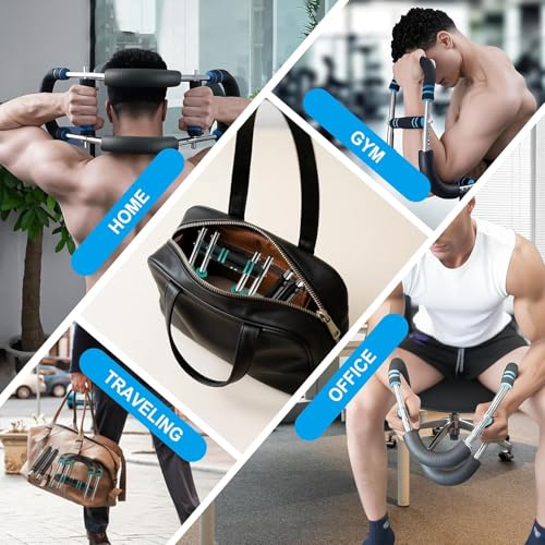 RELIFE REBUILD YOUR LIFE Verstellbarer Armtrainer, tragbares Heim-Fitnessgerät für Armstraffung und Krafttraining, 3-stufiges Armtraining, Twister, Unterarmstärker, Brusttrainingsgerät