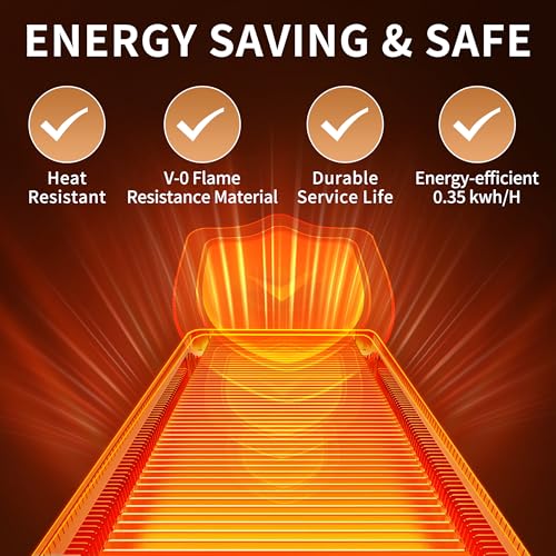 Image of Electric Warming Tray,XXL 32 inchx18 inch,Tempered Glass Warming Mat for Food,Black | Keep Food Warm,Gold Handles Food Warmers For Parties Buffet Daily Gatherings,Temperature Control,Thermostat,Full Surface Warm