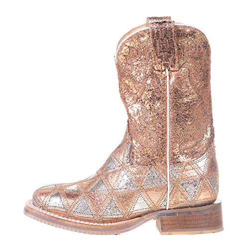 Tin Haul Girls' Little Mu Mish and Mash Western Boot Square Toe - 14-018-0007-0773 Mu3