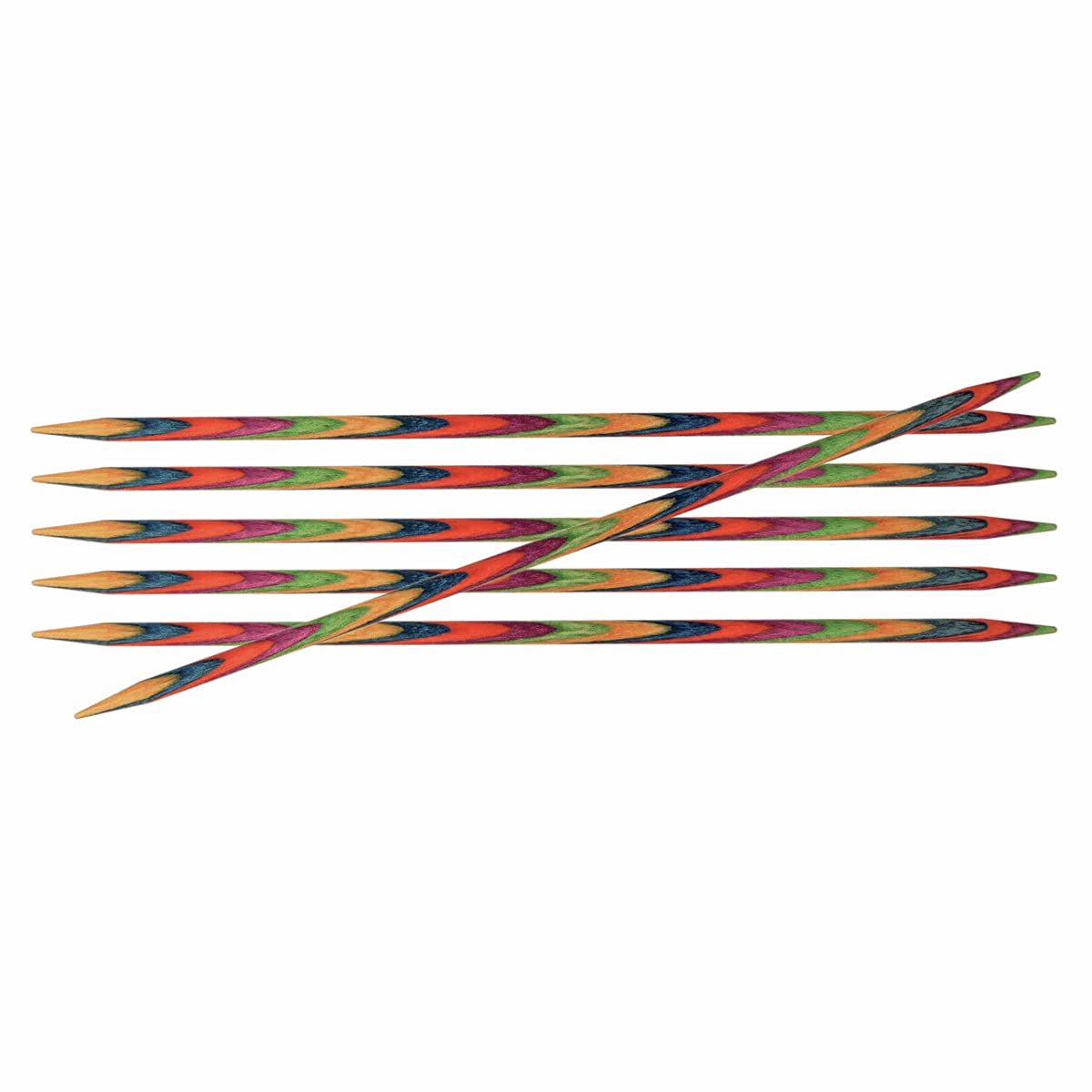Knitpro Double Pointed Knitting Needle Set Symphony Wood, 15 cm, 2.25 mm, 6 Needles โ image 1