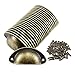24pcs Tirador de Metal Vintage Asa Tirador Concha Tirador Viejo para Muebles Armarios Serie Rústica (82mm,Bronce Viejo)