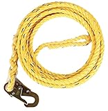Guardian Fall Protection 01340 VL58-50 Standard 5/8 Inch Thick Rope with Snaphook End, 50-Foot