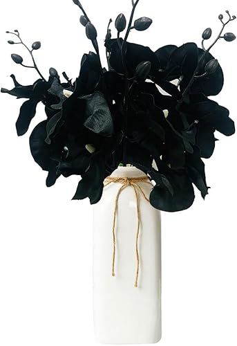 SHUYUNGE Juego de 5 orquídeas artificiales artificiales de tacto real, orquídea de mariposa de imitación de orquídea bailarina de seda para