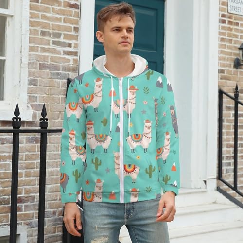 Sudadera con capucha para hombre con bolsillos miniatura 3