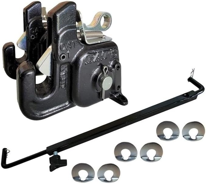 Pat's Easy Change Quick Hitch for Category 1 Tractors and Implements (with Stabilizer Bar)