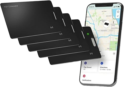 Vista 10 de KeySmart - Tarjeta inteligente con certificación MFI para rastreador, compatible con Apple Find My App, buscador de artículos GPS delgado recargable