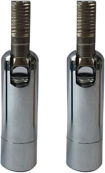 KCO Lighting 2pcs Sloped Ceiling Adapter for Pendant Light, Chandelier, Track Suspension - Hanging Helper for Vaulted, Angle or Irregular Ceiling Silver