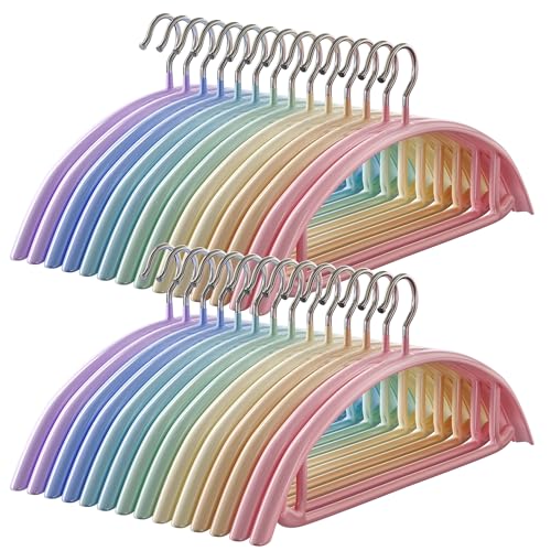 CTIME Kleiderbügel 28 Stück, rutschfeste Metal Bügel mit integrierten Kleinen Haken,Tragfähigkeit 5 kg, Platzsparend, 42 cm, Geeignet für Jacken, Hemden, Mäntel, Krawatten, Hosen