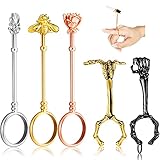 5 Pieces Cigarette Holder Ring Finger Holder Ring Elegant 5 Different Hands Shape Smoker Holder Ring for Lady and Gentleman (Black, Silver, Gold, Rose Gold)