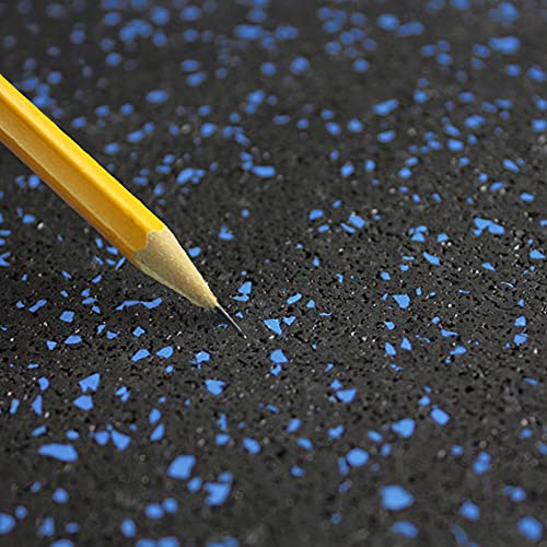 IncStores 3/4\" Thick Impact Foam Rubber Floor Tiles, Interlocking Home Gym Floor Matts for Weight & Workout Equipment Room Padding, 2\'x2\' Tiles, Blue, 6 Pack, 24 Sq/Ft - Thumbnail 7