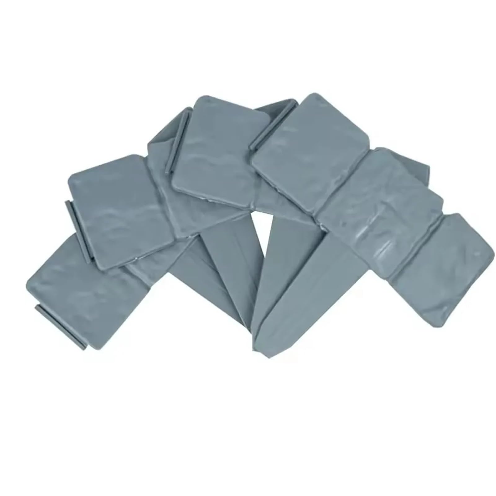 Lot de 10 clôtures Jardin en Plastique for parterres Fleurs et décoration, Bordure Effet Pierre Imitation, Facile à Assembler pour Le Jardin