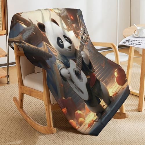 Couverture chaude toutes saisons panda finie la sensation de froid sur le canapé - 8