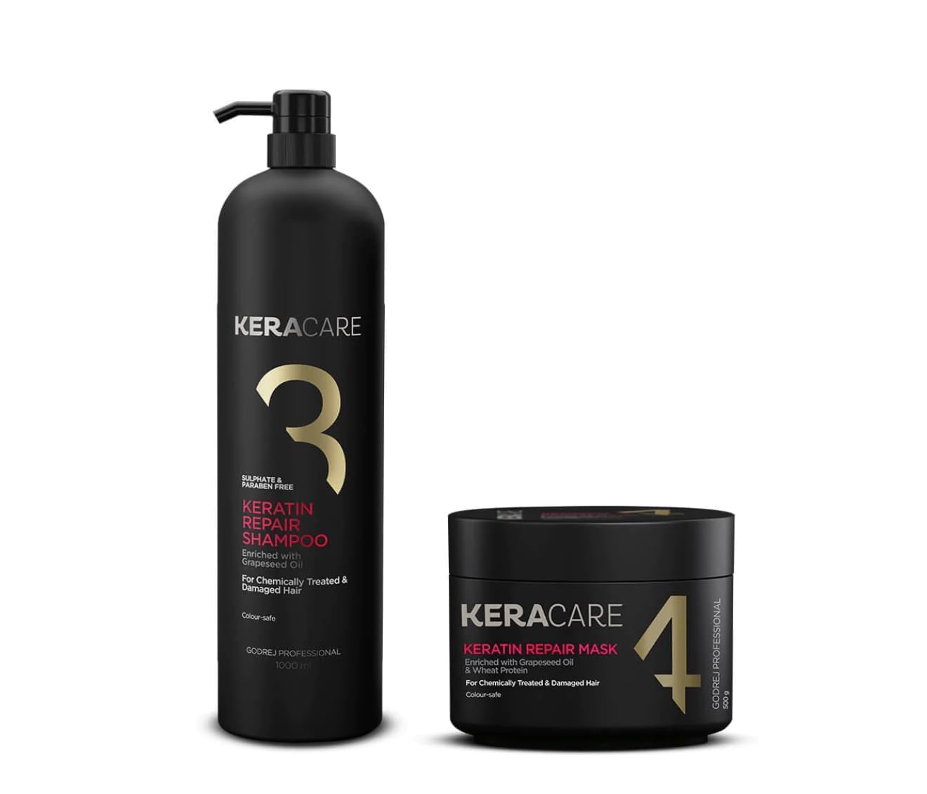 Godrej Professional Keracare Keratin Repair Shampoo 1000ML & Repair Mask 500GM (Combo) - Review, Price and Buying Guide