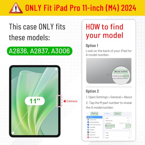Image of Fintie SlimShell Case for iPad Pro 11-inch (M5) 2025 / (M4) 2024 - Lightweight Soft TPU Protective Stand Back Case with Pencil Holder, Translucent Frosted Cover, Auto Wake /Sleep, Navy