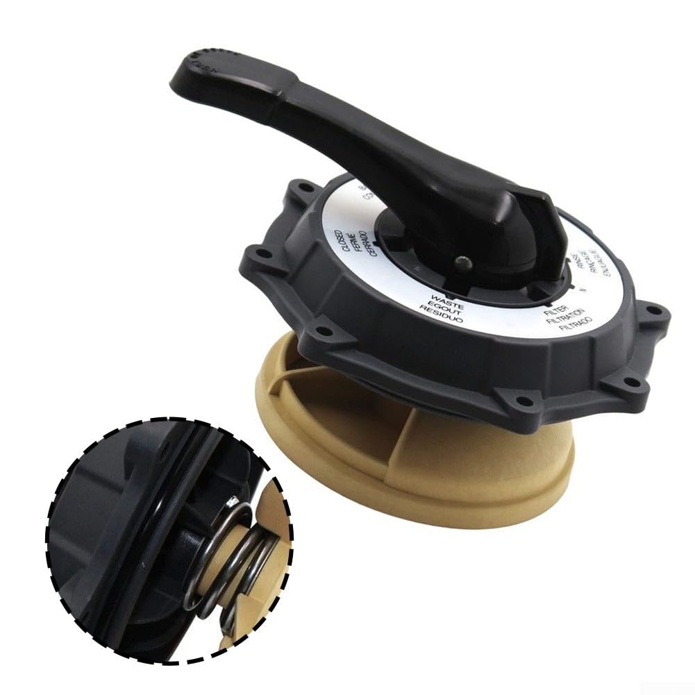 Gruppo valvola di controllo per pompa filtro a sabbia Intex 26645EG SX2100 – Parte di ricambio in plastica resistente ai raggi UV, con manico e guarnizioni, altezza 17,5 cm