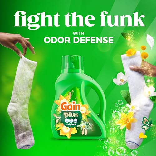 Image of Gain Plus Liquid Laundry Detergent, Cleaner, Fresher, Now with Oxi, Original Scent, 170 fl oz, 129 Loads