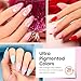 Beetles 240 Pcs Almond Nail Tips Kit with 20 Colors Gel Nail Polish Set