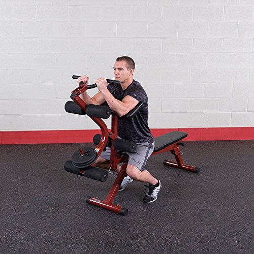 Iron Company Best Fitness By Body-Solid Folding Fid Bench With Leg Developer/Preacher Curl Attachment #TOP6
