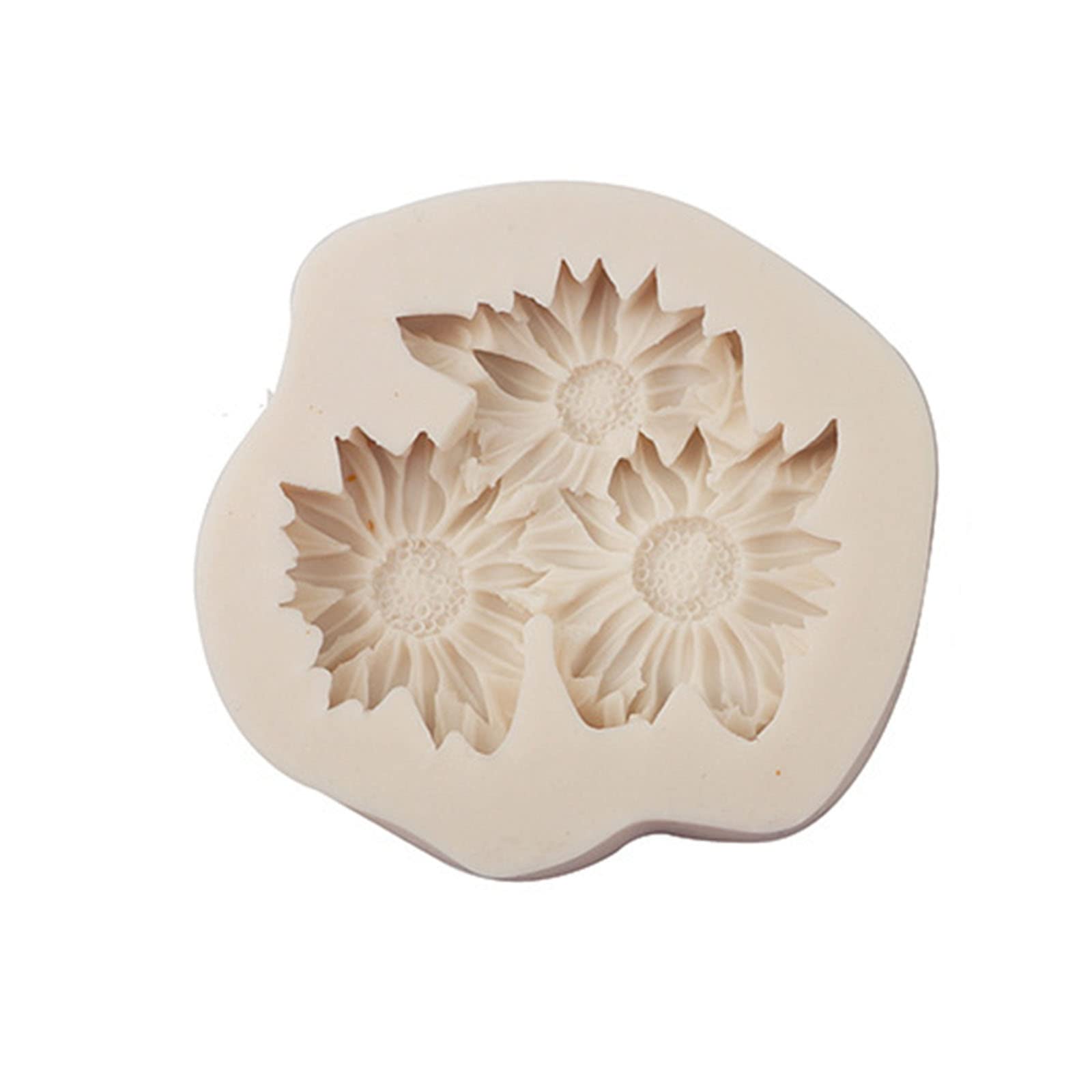 carotoe Peony Sunflower Rose Silicone Mold Cake Pastry Baking Mold Decorating Tool for Making Chocolate Fondant Cupcake Floral Silicone Molds for Soap Resin for Baking Decoration for Epoxy Resin