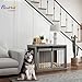 PawHut Hundekäfig 98 cm Hundebox für Zuhause mit Abschließbar Schiebetüren Moderne Metall Indoor Hundehütte für große Hunde Hundehaus 98 x 58 x 61 cm Grau