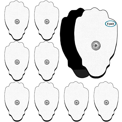 HITHINKMED TENS Unit Replacement Pads TENS Unit Pads Snap Electrodes Pads 20PCS Reutilizable 35-50 Times Self-Adhesive SM ElectroPads Snap On,Compatible con TENS/EMS Muscle stimulator Machine
