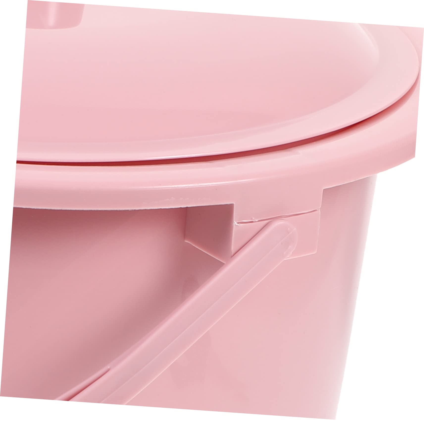 TOPBATHY Pot De Chambre avec Couvercle Seau À Urine Portable en Plastique Épais Crachoir Pratique pour Adultes Enfants Femmes Enceintes 9.65X9.65X8.66 Pouces