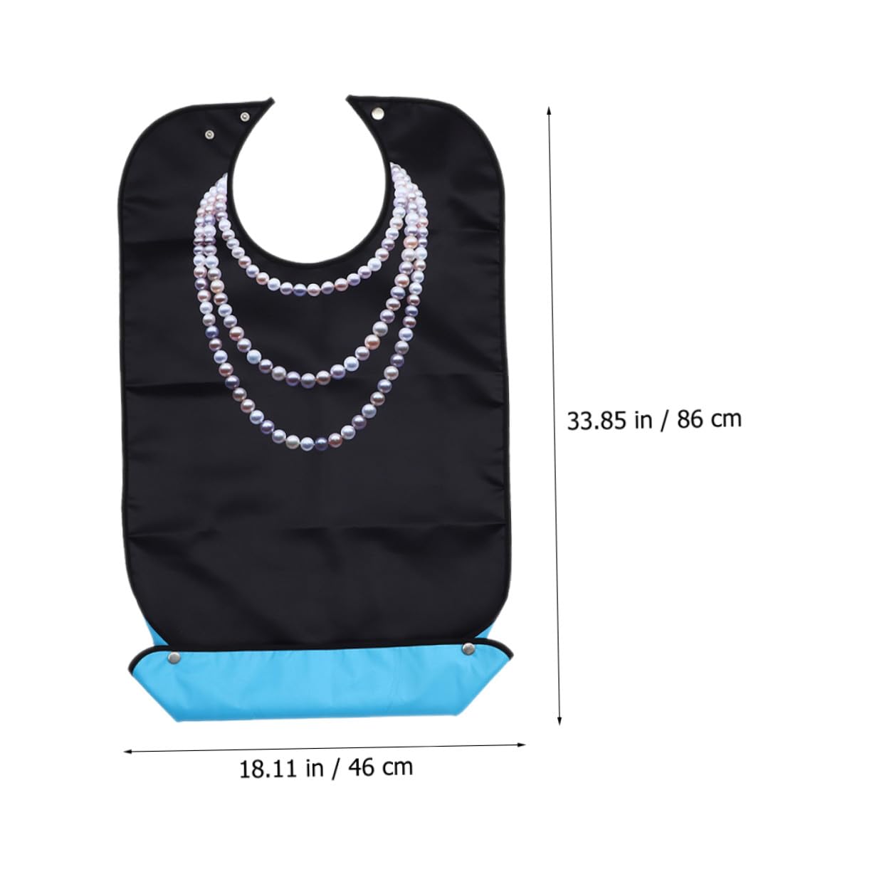 3 Stück-pack Waschbare und Wiederverwendbare Lätzchen aus Polyester für Senioren mit Komfortablem Tragegefühl und Praktischem Kleiderschutz im Haushalt