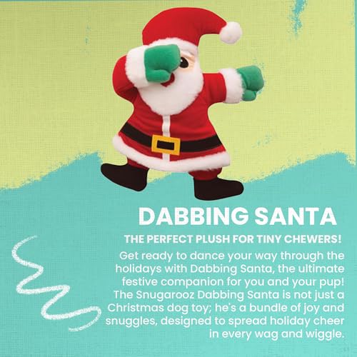 Juguete de peluche Snugarooz Dabbing Santa para perros miniatura 2