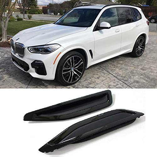 Glossy Black Side Fender Air Vent Grille for 2019-2020 BMW X5 G05 Performance Style Side Vent Duct Grill Insert Replacement