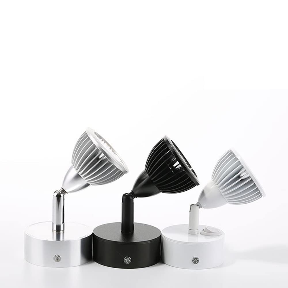 Projecteur LED, Lampe Murale à réglage Multi-Angle LED 3 W avec Interrupteur Marche/arrêt, éclairage d'appoint pour Affichage d'images pour vitrine d'armoire, Bijoux, œuvres d'art