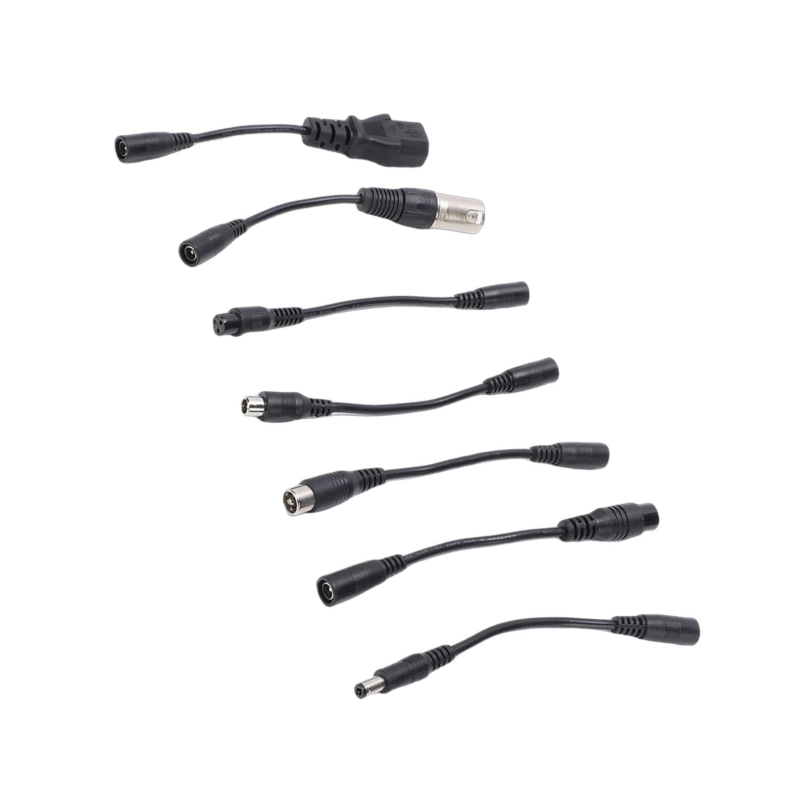 Cavi di Conversione per Caricabatterie di Monopattini Elettrici, Adattatore Maschio-Femmina Multi-Compatibile con PVC Ignifugo e Connettori in Ottone, per Hoverboard,