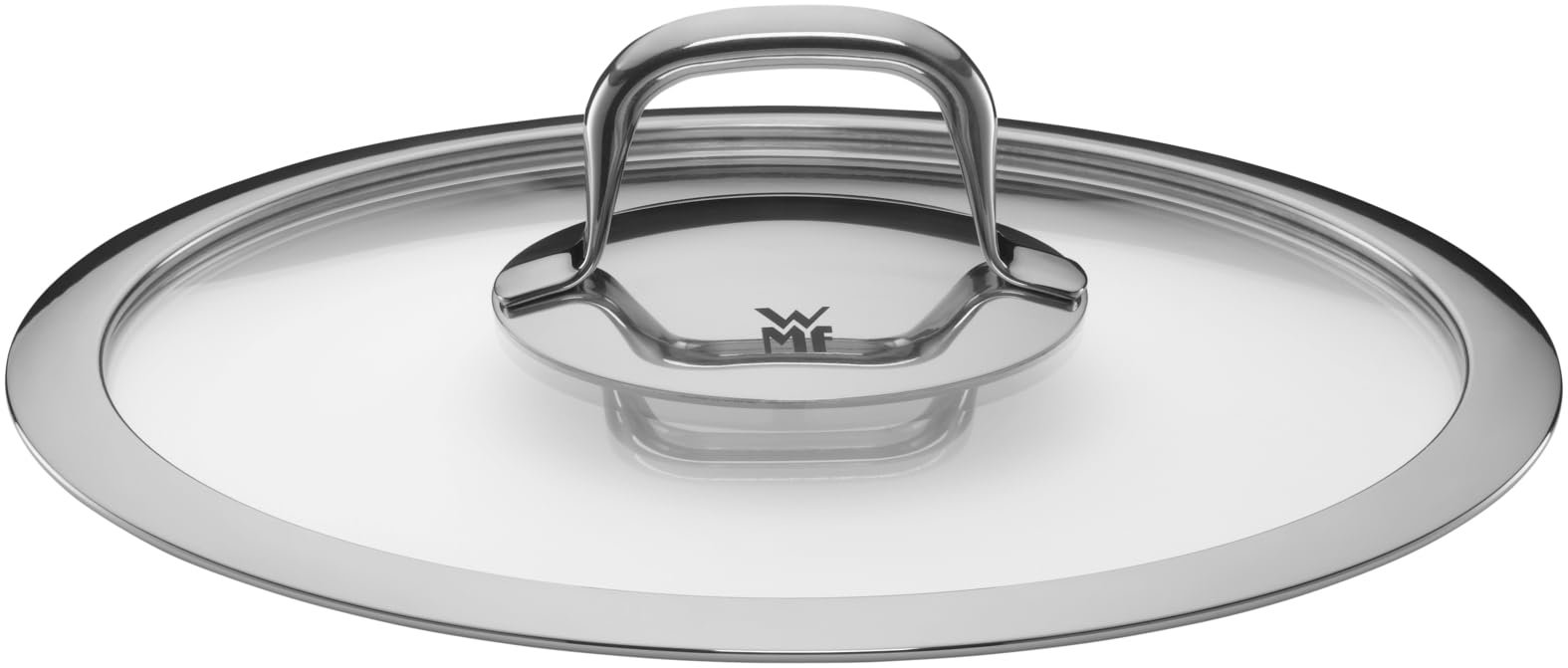 WMF Fusiontec Compact - Pentola grande 24 cm, coperchio in vetro, a induzione, 4,5 l, in ceramica high-tech, impilabile, antigraffio, rosso