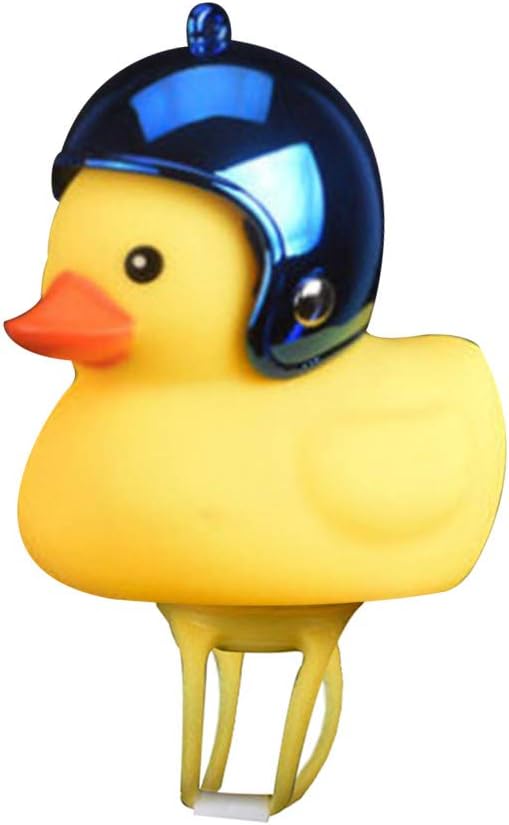 SMILEQ Home Cartoon Duck Head Light Shining Duck Bicycle Bells Handlebar Bicycle Accessories (A)