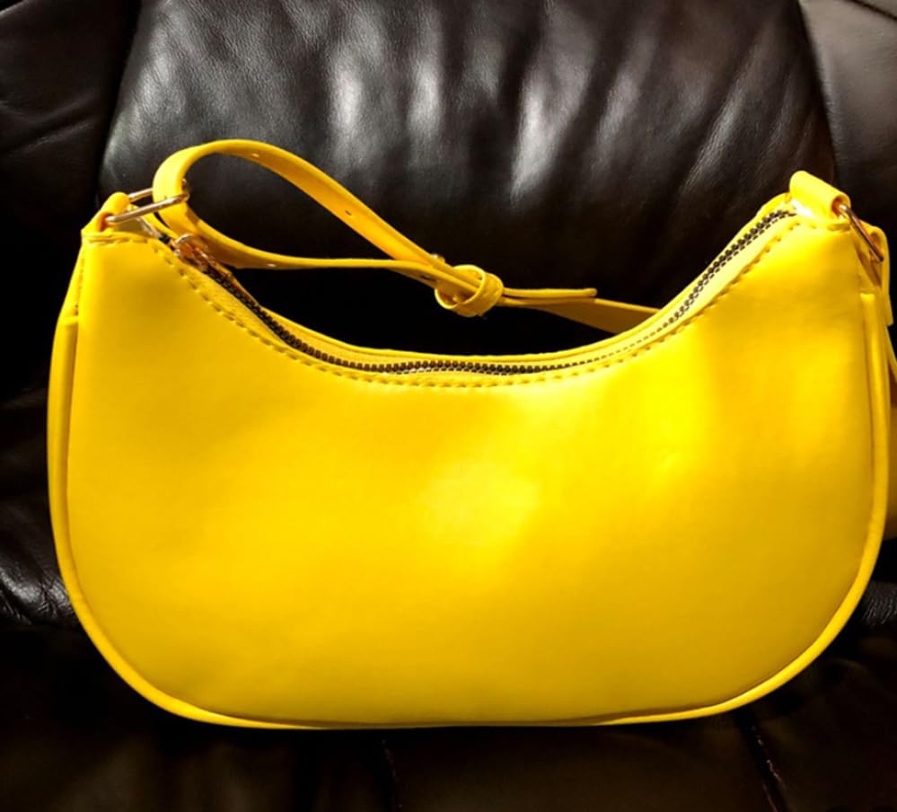 Image of Small Crescent Shoulder Bags for Women, Cute Handbag Mini Clutch Purse Underarm