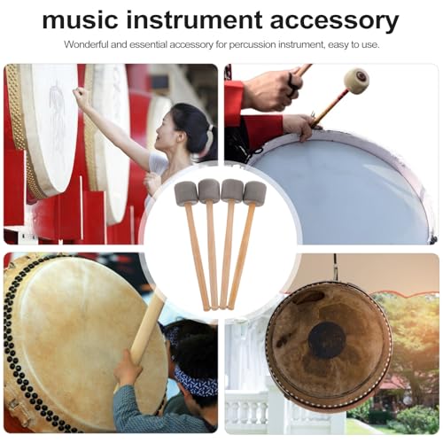 Maillets pour percussion en mousse legere SECFOU avec manche en bois stable - 7