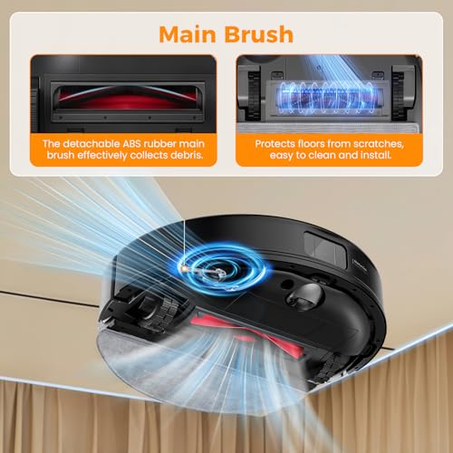 Image of 22 Pack Replacement Accessories Kit Compatible with Roborock Q10 S5 /Q10 S5+ /Q10 X5 /Q10 X5+ Robot Vacuum, 2 Main Brushes, 6 Side Brushes, 6 Mop Pads, 6 HEPA Filters, 1 Screwdriver, 1 Cleaning Tool
